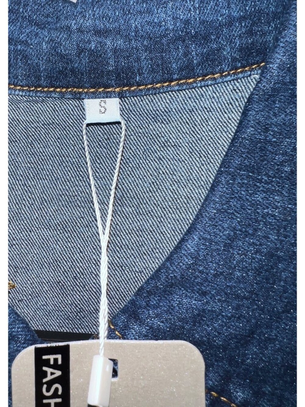 Fashion Denim Blue Jacket With Button Closure & Pockets Small NWT - Picture 4 of 8